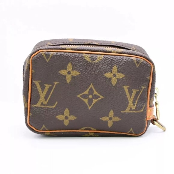 LOUIS VUITTON Trousse Wapity Pouch Bag Monogram Leather Brown M58030 65YE415 - Picture 3 of 14